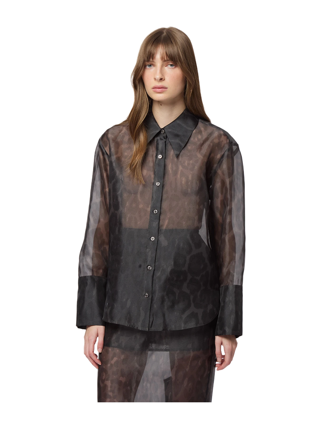 Apparis Tyra Organza Leopard Shirt