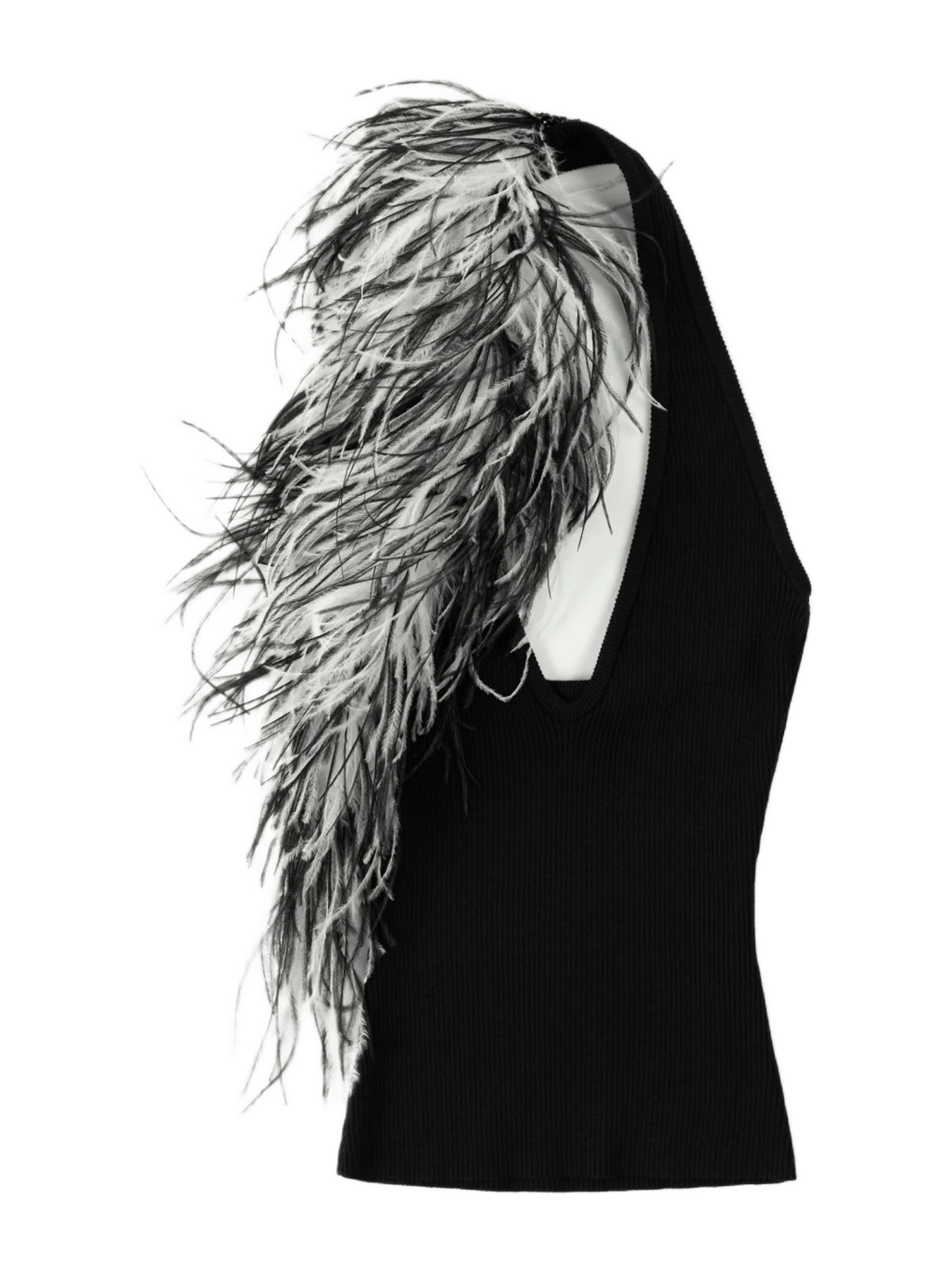 Fancì Club Under The Canopy Feather Knit Top