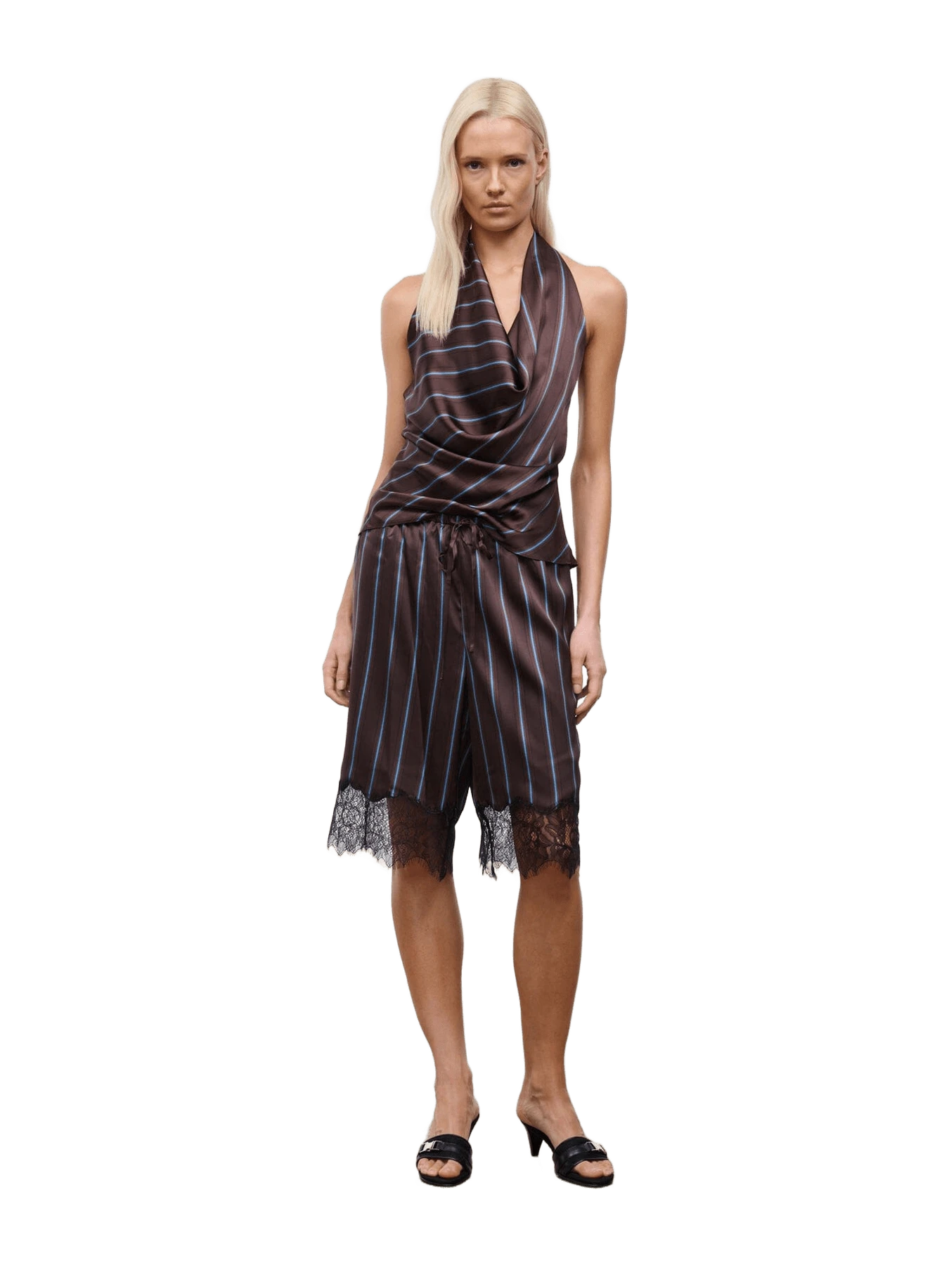Staud VERANO SILK SHORT | REDONDO STRIPE