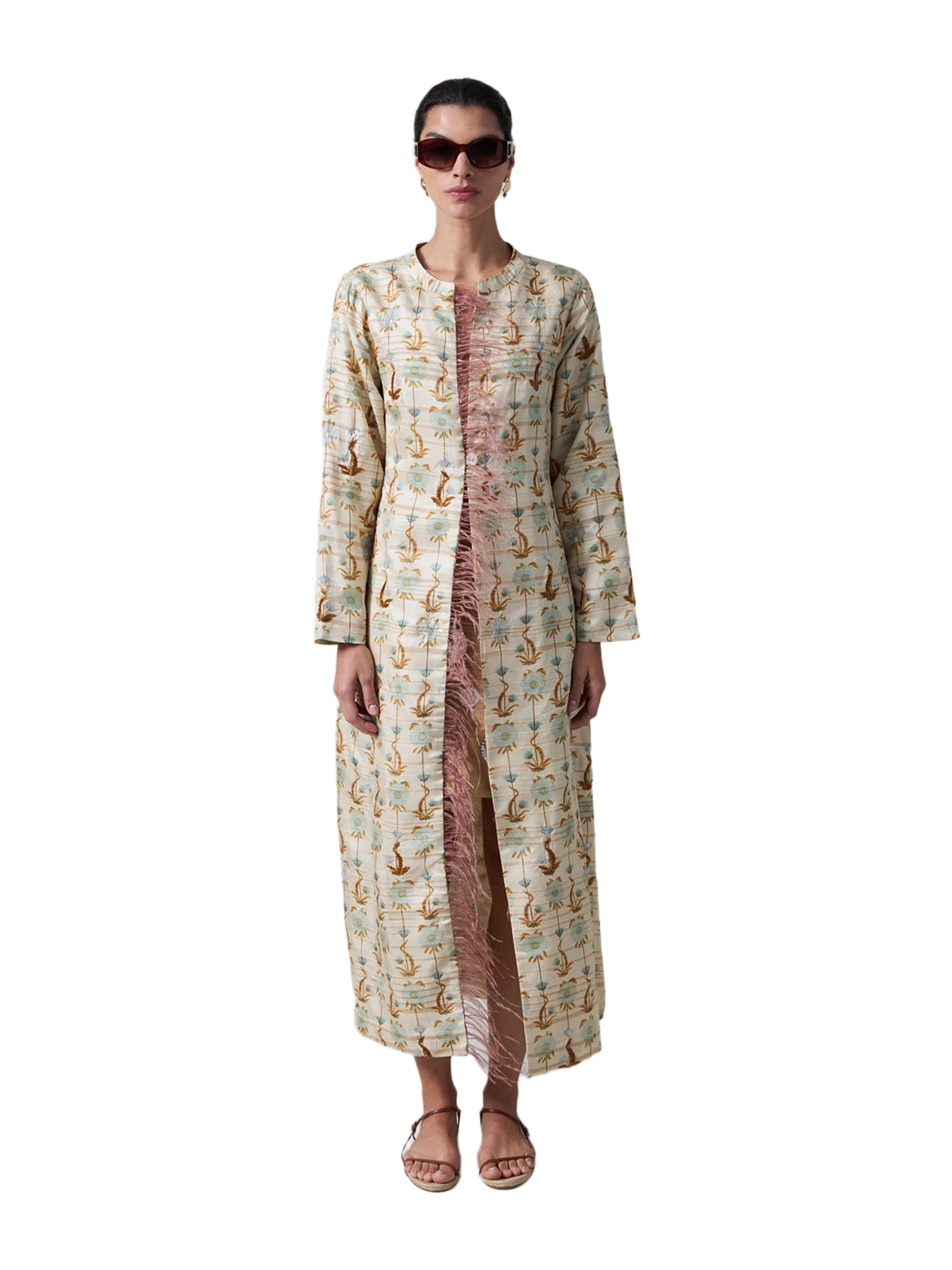 Chan Luu Vienna Lightweight Coat Chrysanthemum