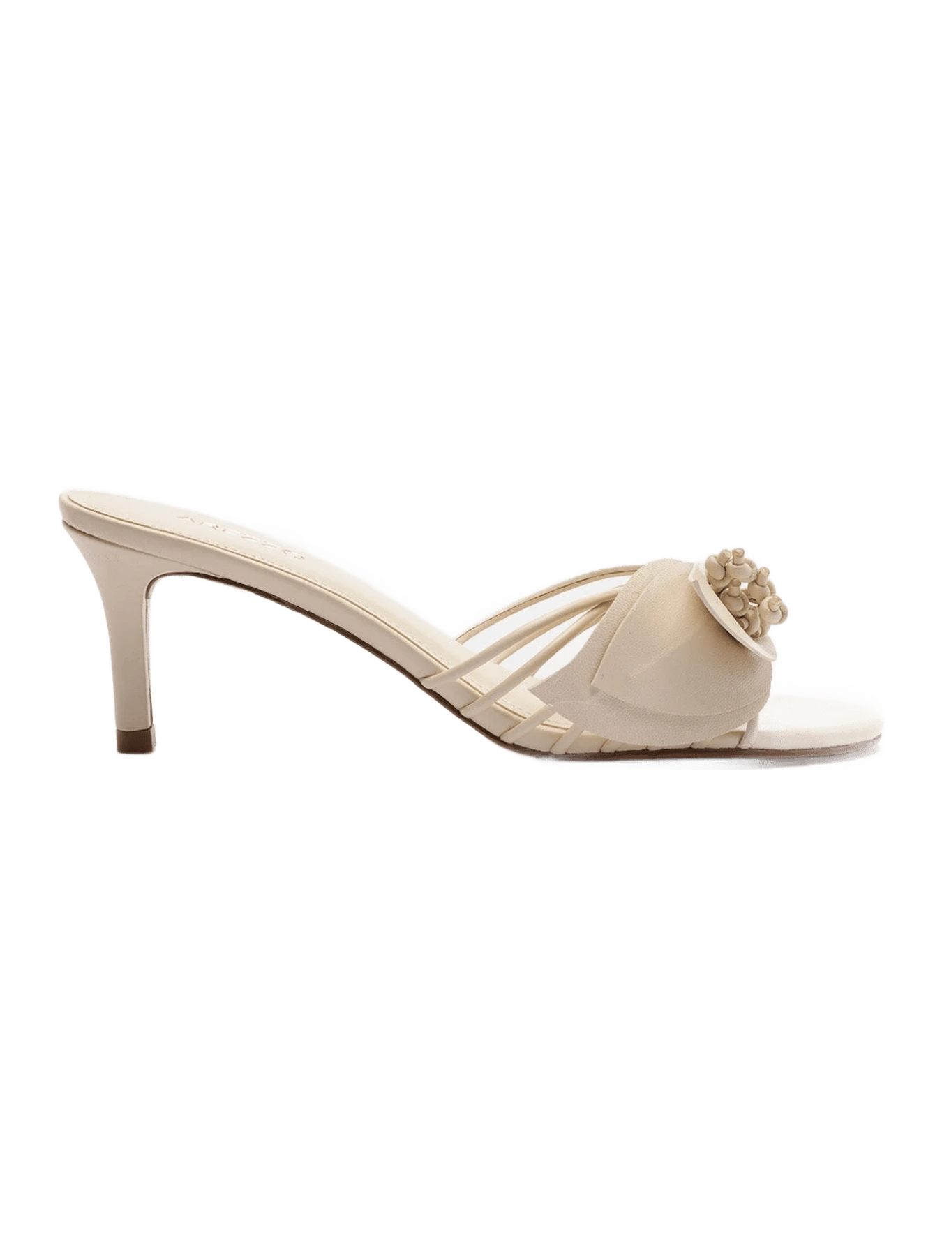 Arezzo Viola Mid Stiletto Mule Nappa Leather Sandal