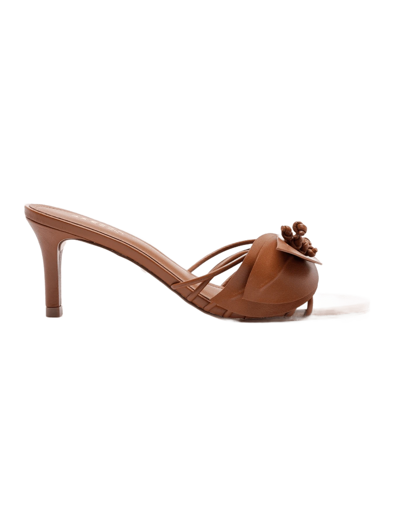 Arezzo Viola Mid Stiletto Mule Nappa Leather Sandal