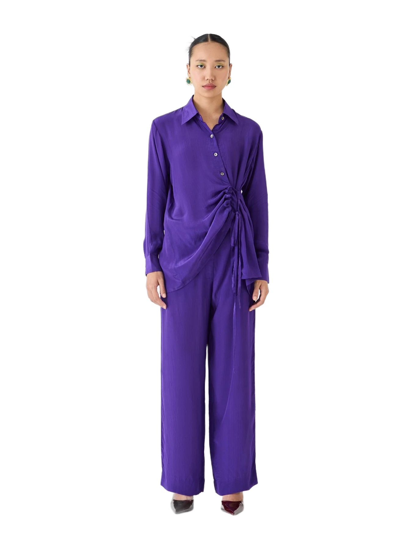 Studio Rigu Violet Shirt & Trousers Co-Ord