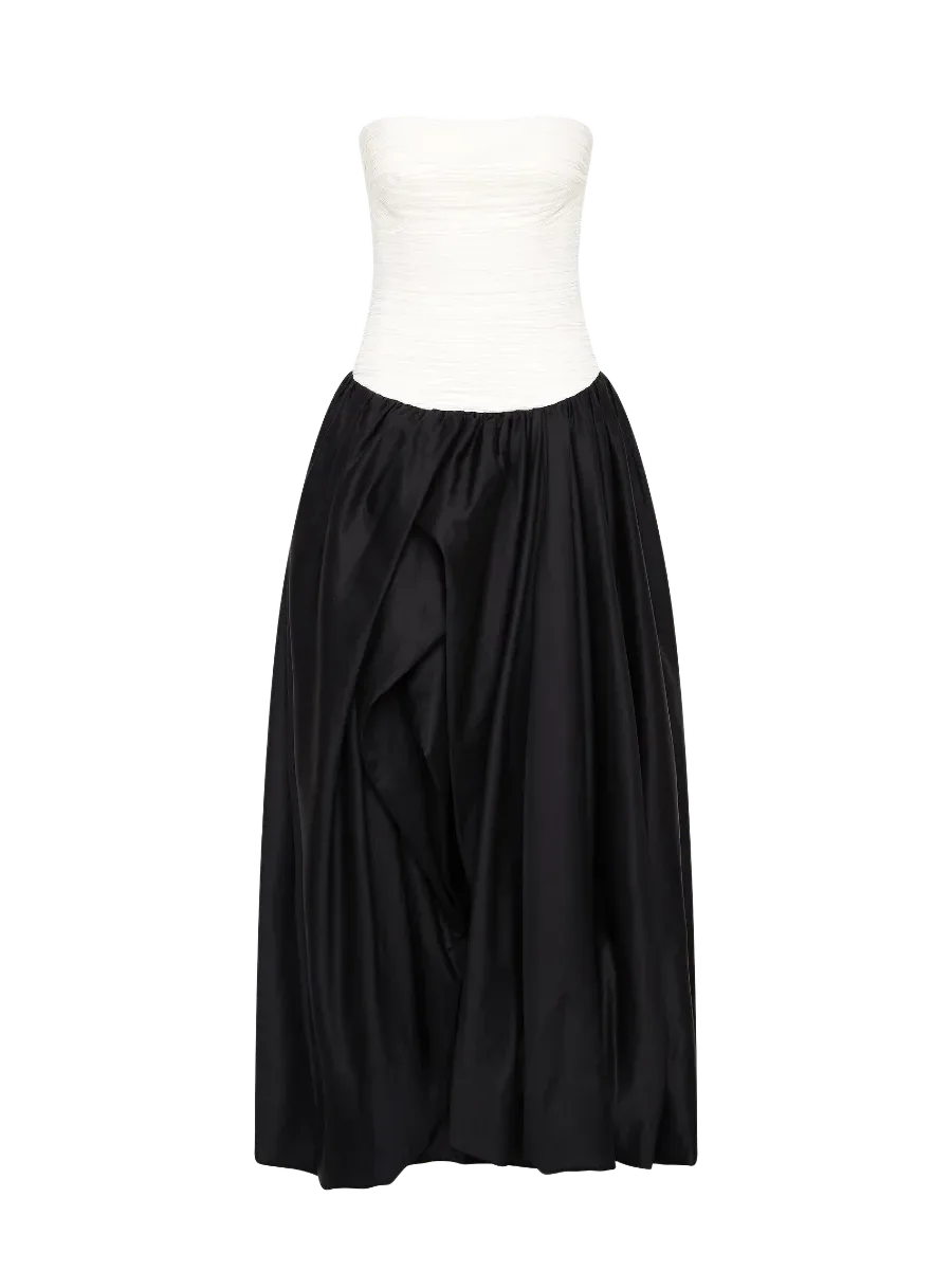 Aje Violette Bubble Hem Maxi Dress