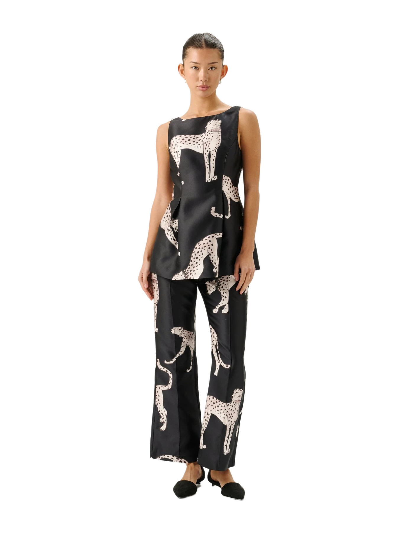 Roame Vixon Top Cheetah Royale Black