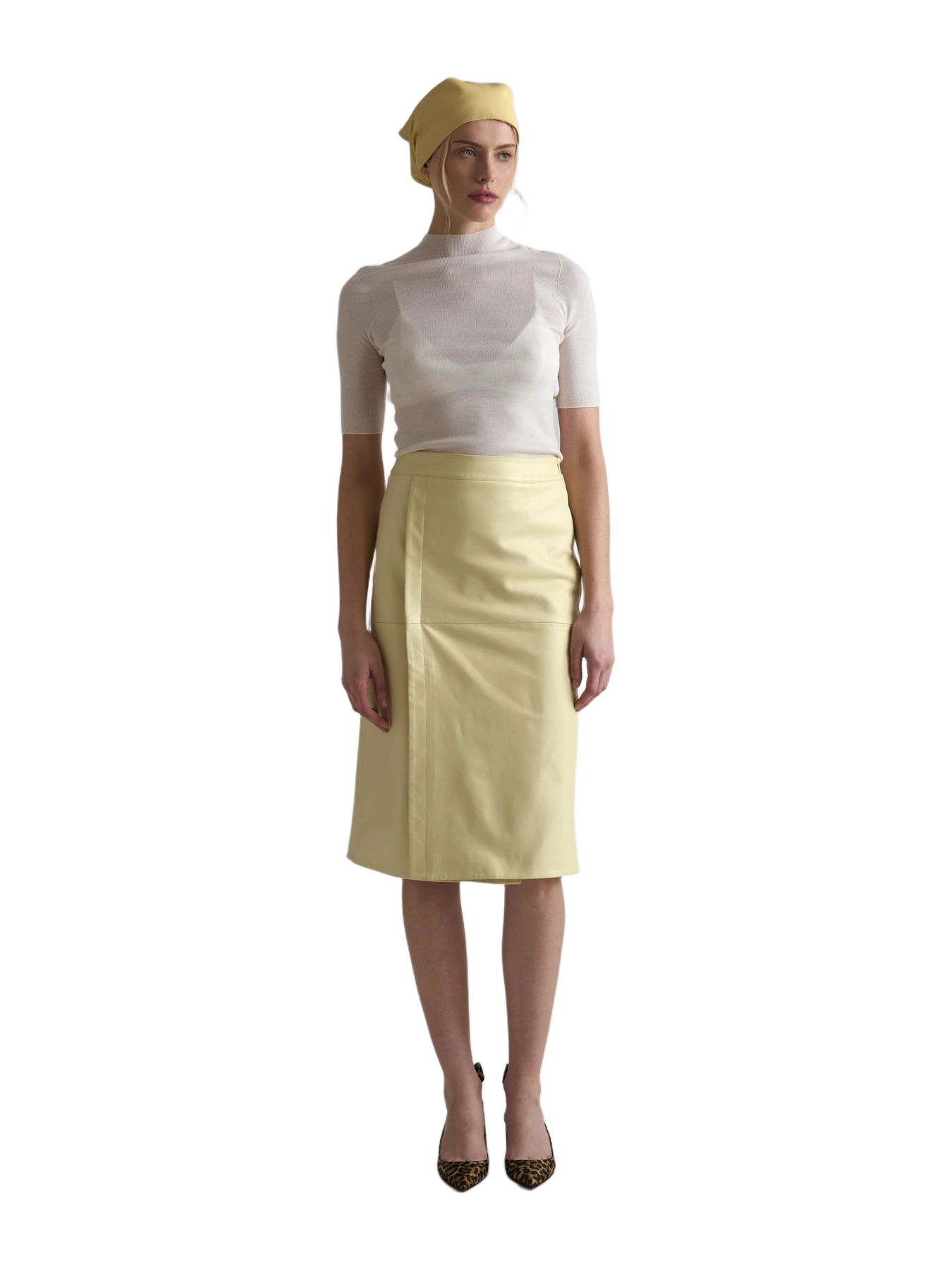 Centre Piece Willow Leather Skirt