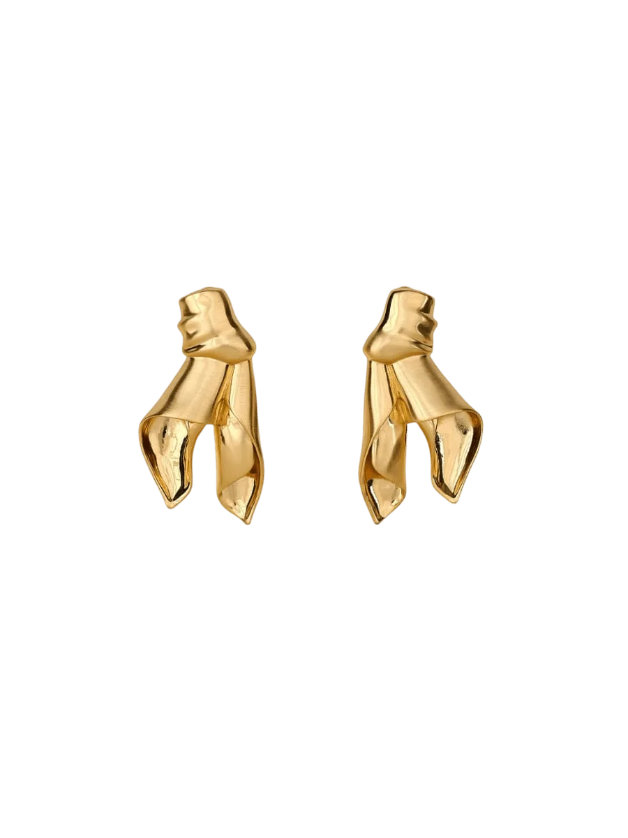 Cult Gaia WINNIE EARRING - BRUSHED BRASS
