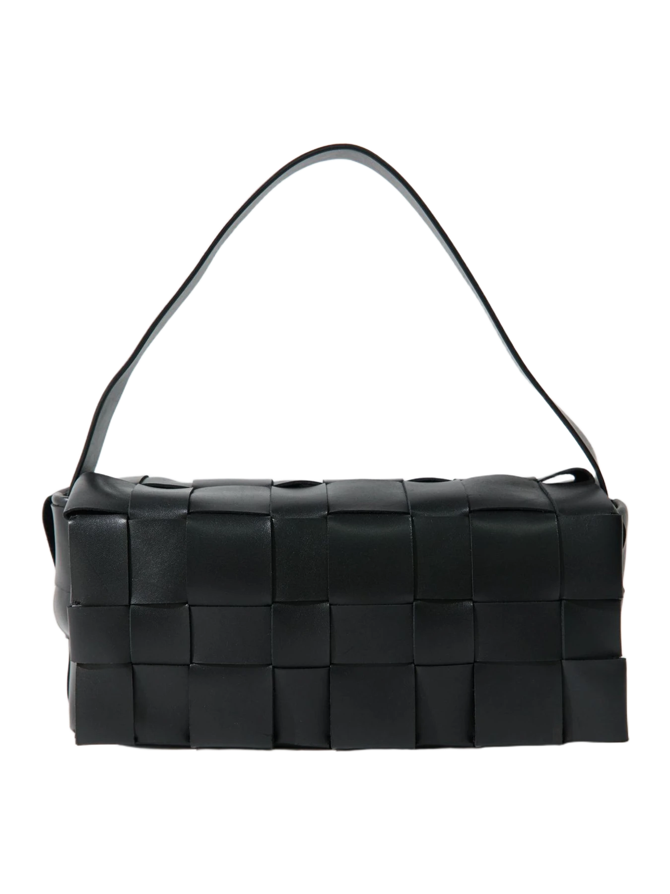 St. Agni Woven Envelope Slim Tote - Black