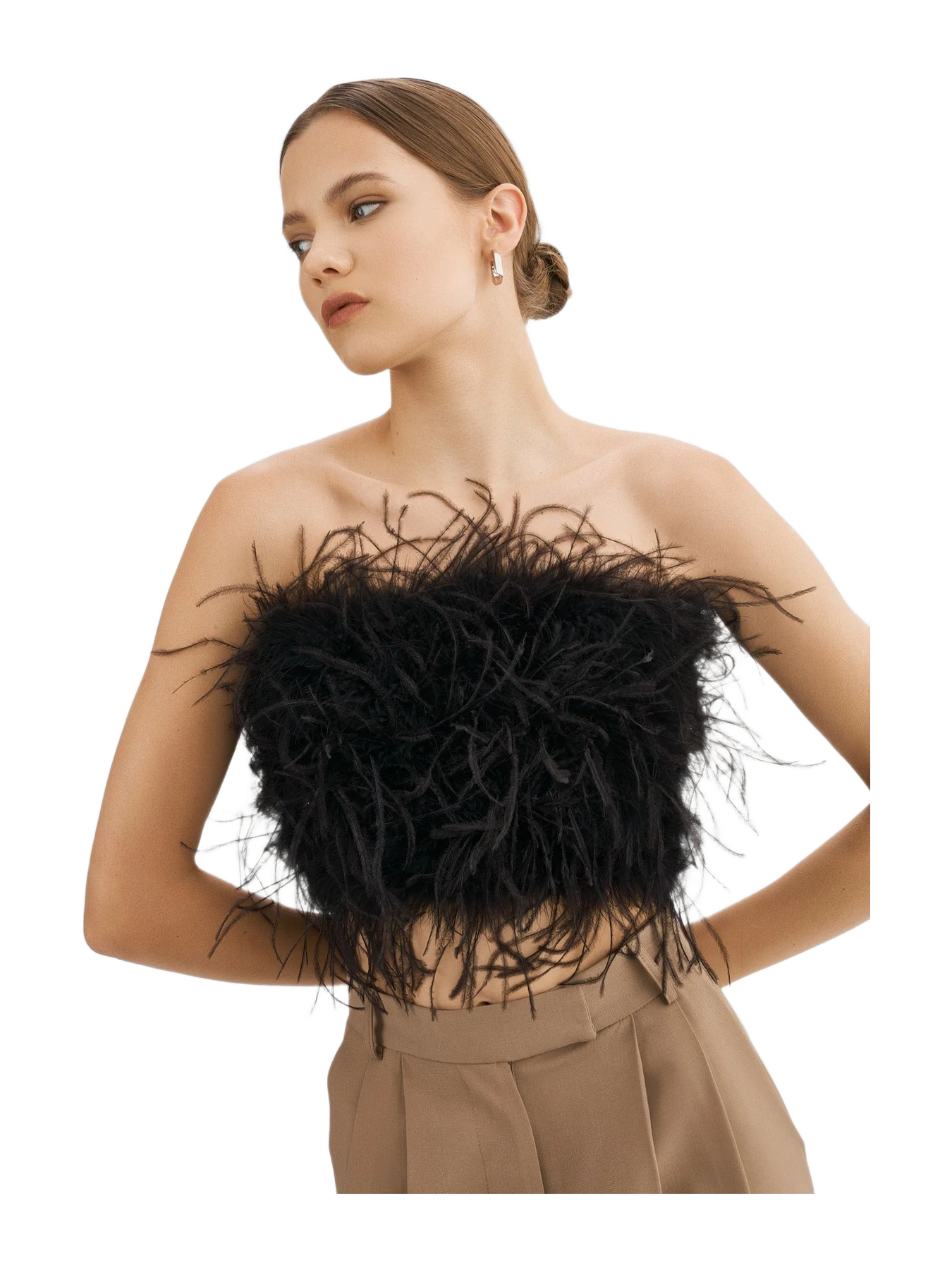 Lamarque Zaina Feather Bustier