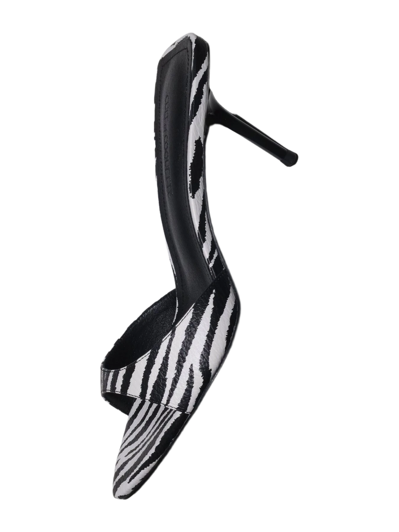 Cult of Coquette Zena Zebra Vegan Mules 80 Mm