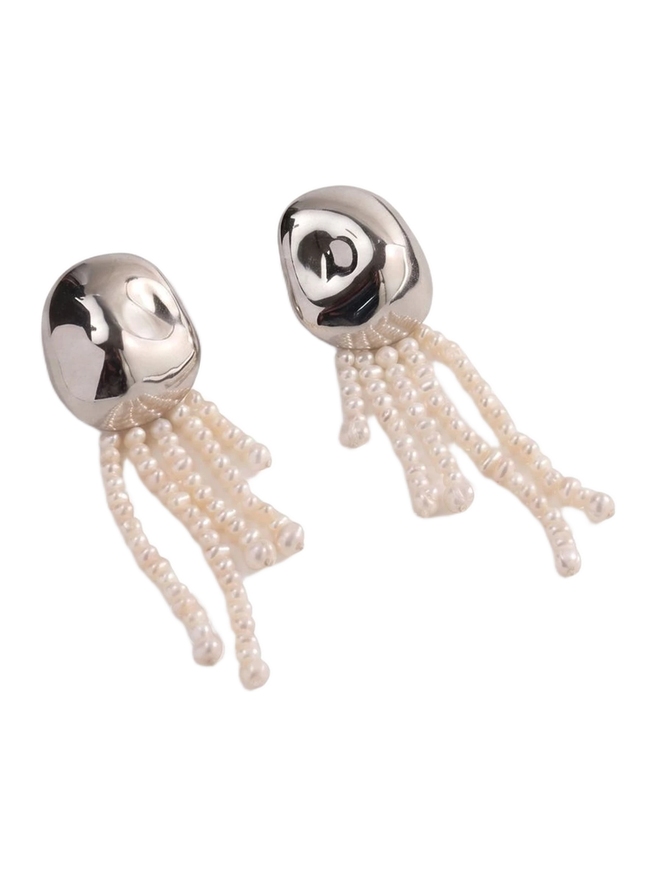 Lelet NY Zoe Freshwater Pearl Fringe Earrings