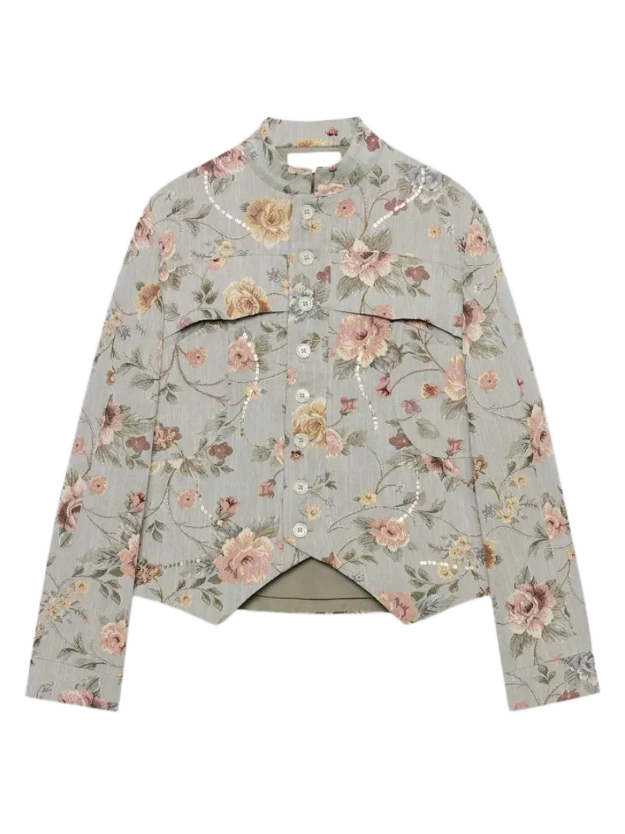 Zara Zw Collection Jacquard Blazer